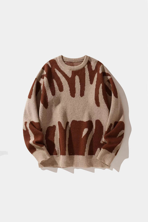 Abstract Wave Sweater