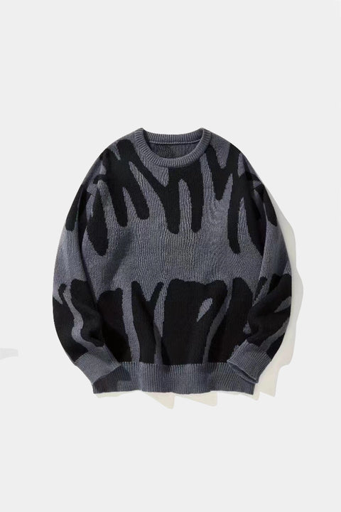 Abstract Wave Sweater